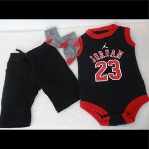 Jordan onesie with pants and socks